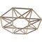 Ekena Millwork Guardian Wood Fretwork Pierced Ceiling Medallion, Birch, 16"OD x 6 1/4"ID x 3/8"T CMWP16X16X0375GDBI - alternate 3
